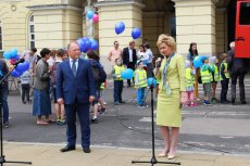 "Mali Bezpieczni" - piknik na dziedzińcu MUW 