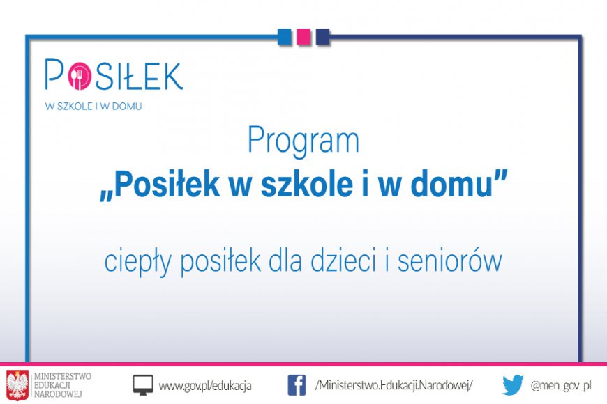 Rządowy program „Posiłek w szkole i w domu”