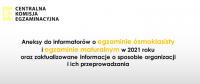 CKE opublikowała aneksy do informatorów o egzaminach w 2021 roku