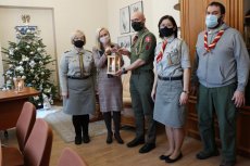 Mazowiecki Kurator Oświaty przyjęła harcerzy Związku Harcerstwa Polskiego z Betlejemskim Światłem Pokoju