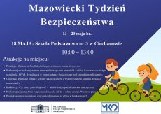 Mazowiecki Tydzień Bezpieczeństwa - 18 maja Ciechanów Mazowiecki Tydzień Bezpieczeństwa - 18 maja Ciechanów 