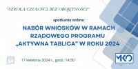 Spotkanie on-line „Aktywna tablica” w 2024 r.