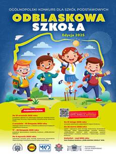 Plakat konkursu ODBLASKOWA SZKOŁA