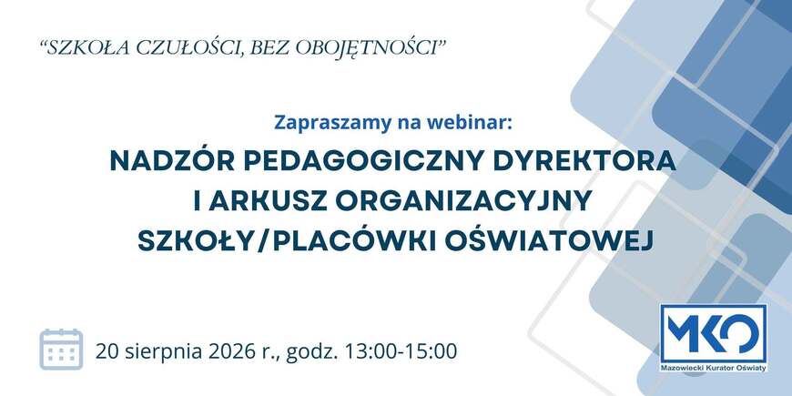 Zaproszenie na webinar 20 sierpnia 2026 r.