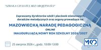 Zapraszamy na Mazowiecką Naradę Pedagogiczną